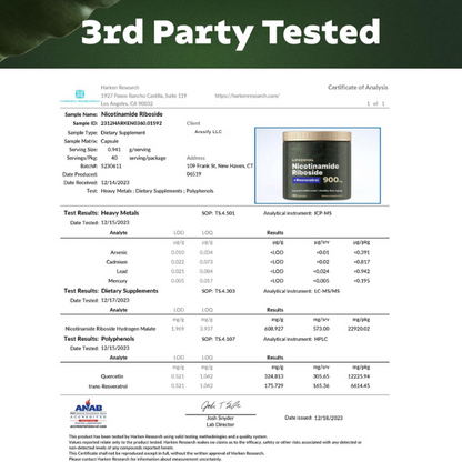 NR900 Nicotinamide Riboside NAD+ Booster