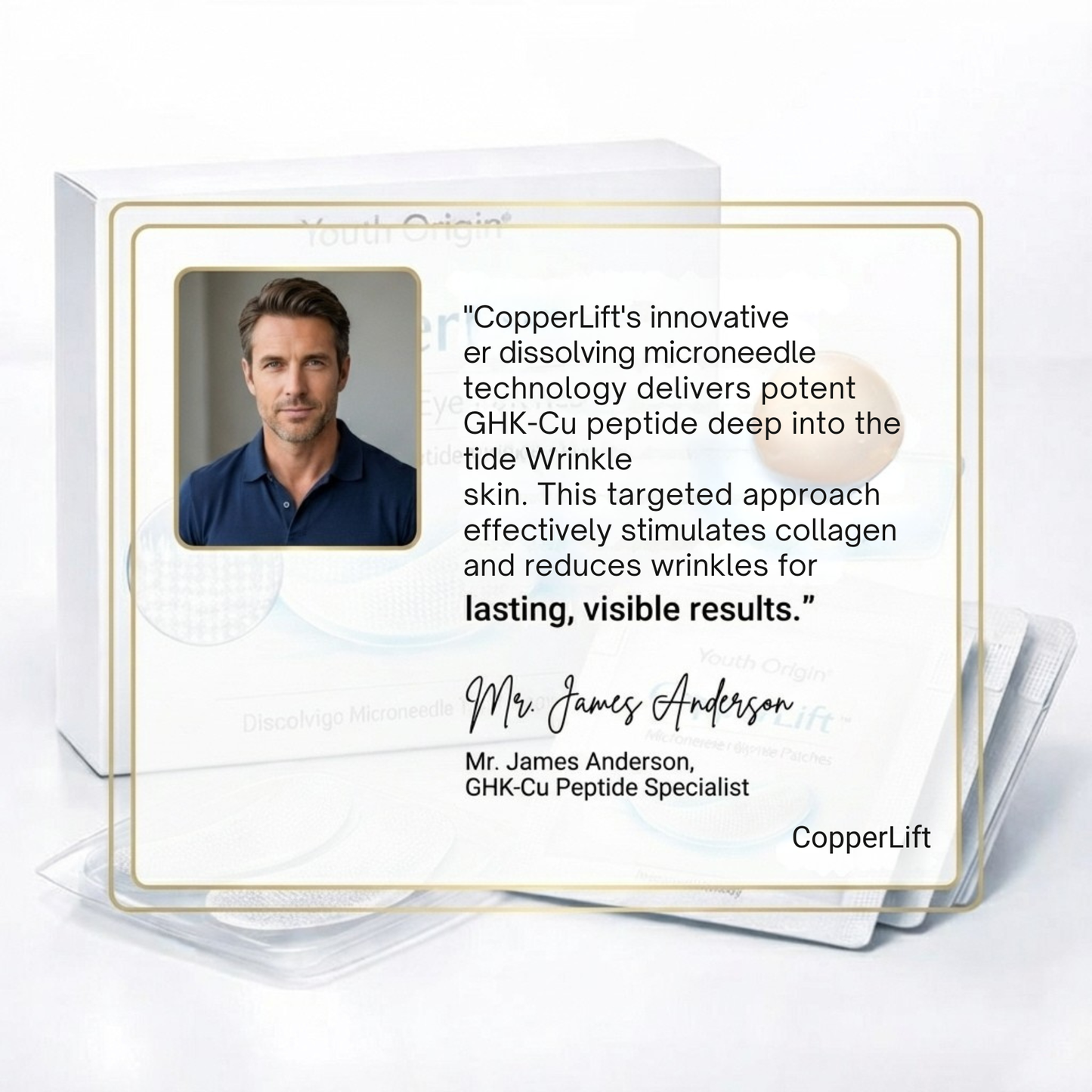 CopperLift Microneedle Eye Patches