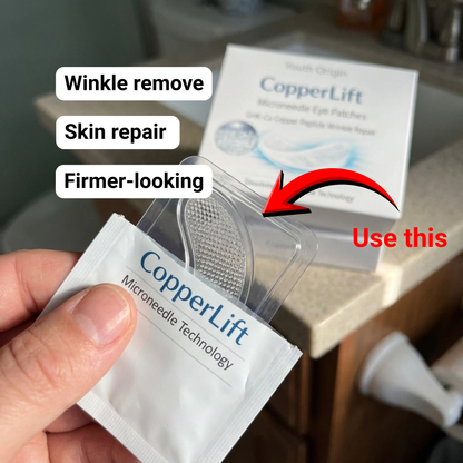 CopperLift Microneedle Eye Patches
